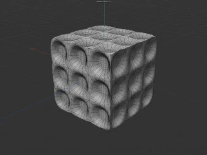 Art square decoration02 3D Model