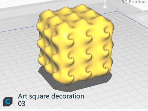 Art square decoration03 Modelo 3D