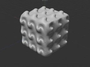 Art square decoration03 3D Model