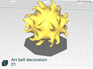 Kunstballdekoration01 3D Modell