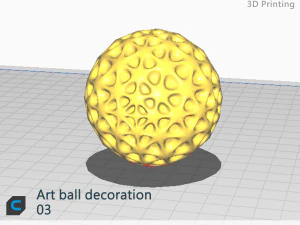 Decoraci&oacute;n de bolas de arte03 Modelo 3D
