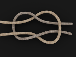 Knot model Strong Rope Knot 1 3D 모델