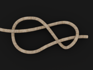 Knot model Strong Rope Knot 1 3D 모델