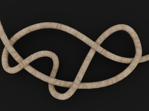 Knot model Strong Rope Knot 1 3D 모델