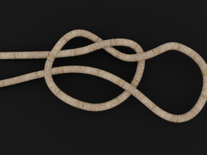 Knot model Strong Rope Knot 1 3D 모델
