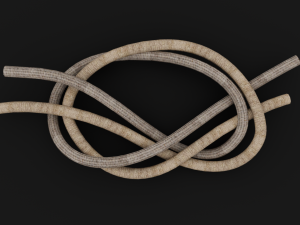 Knot model Strong Rope Knot 1 3D 모델