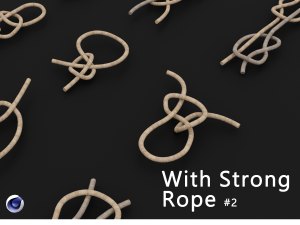 Knot model Strong Rope Knot 2 3Dモデル