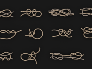Knot model Strong Rope Knot 2 Model 3D