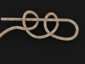 Knot model Strong Rope Knot 2 Model 3D