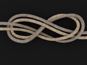 Knot model Strong Rope Knot 2 Model 3D