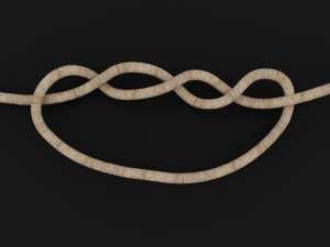 Knot model Strong Rope Knot 2 Model 3D