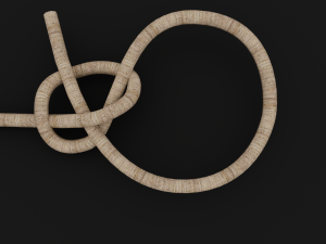 Knot model Strong Rope Knot 2 Model 3D