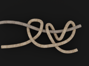 Knot model Strong Rope Knot 2 Model 3D