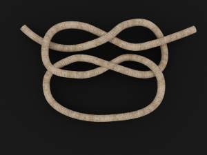 Knot model Strong Rope Knot 2 Model 3D