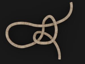 Knot model Strong Rope Knot 2 Model 3D
