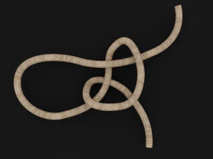 Knot model Strong Rope Knot 2 3D Model
