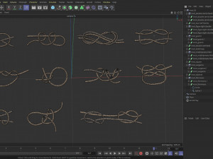Knot model Strong Rope Knot 2 Model 3D