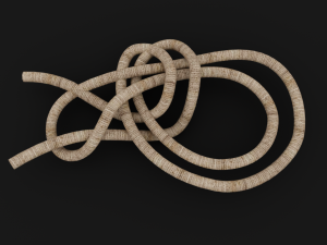 Knot model Strong Rope Knot 3 Model 3D