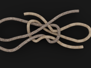 Knot model Strong Rope Knot 3 Model 3D