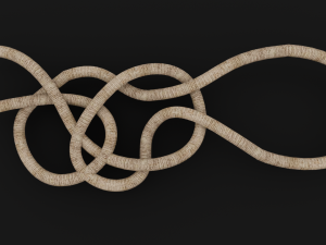 Knot model Strong Rope Knot 3 Model 3D
