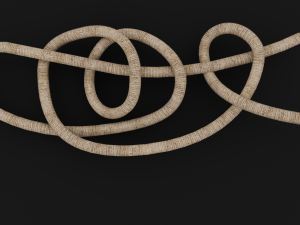 Knot model Strong Rope Knot 3 Model 3D