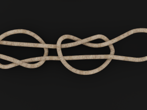 Knot model Strong Rope Knot 3 Model 3D