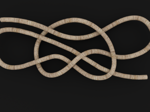 Knot model Strong Rope Knot 3 Model 3D