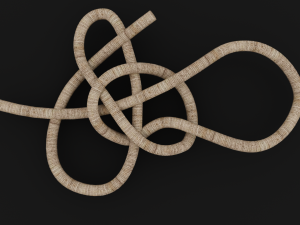 Knot model Strong Rope Knot 3 Model 3D