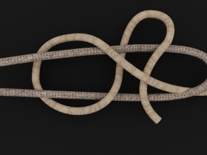 Knot model Strong Rope Knot 3 Model 3D