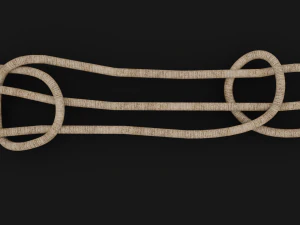 Knot model Strong Rope Knot 3 3D Model