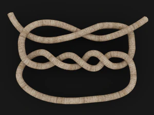 Knot model Strong Rope Knot 3 3D Model