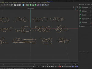 Knot model Strong Rope Knot 3 3D Model