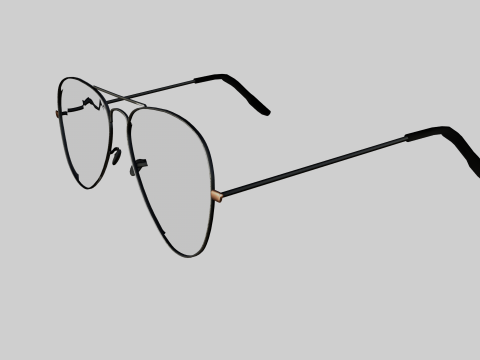 Aviator sunglasses 3D Model
