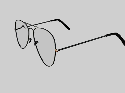 Aviator sunglasses 3D Model