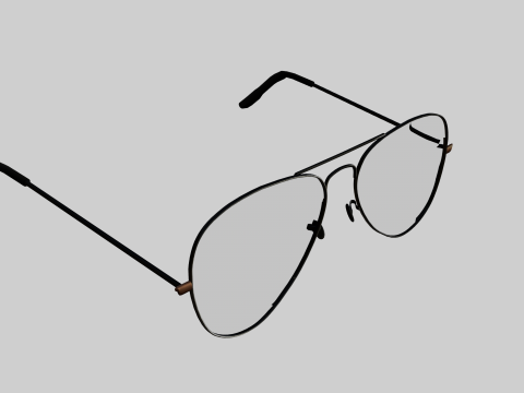 Aviator sunglasses 3D Model