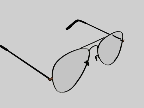 Aviator sunglasses 3D Model