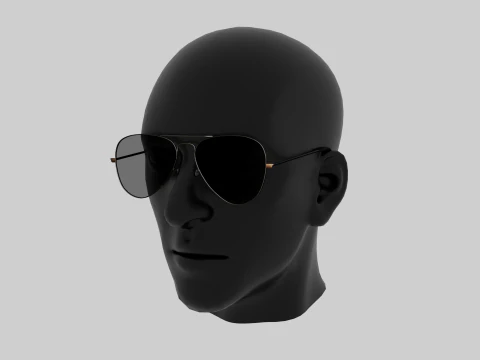 Aviator sunglasses 3D Model