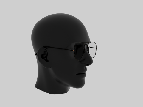 Aviator sunglasses 3D Model