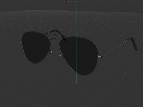Aviator sunglasses 3D Model