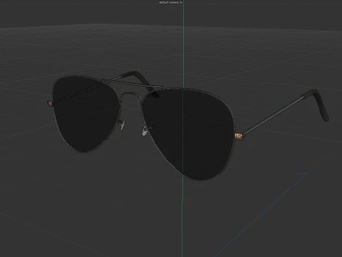 Aviator sunglasses 3D Model