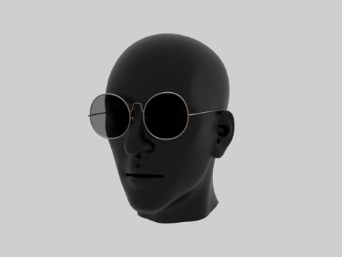Retro glasses 3D Model