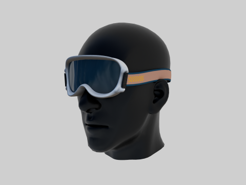 Snow goggles 3D Model