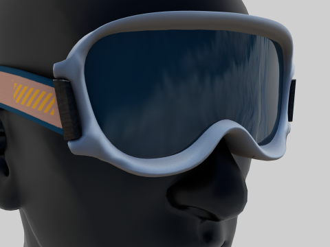 Snow goggles 3D Model