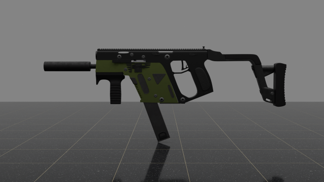 KRISS Vector Model 3D .c4d .max .obj .3ds .fbx .stl .blend 