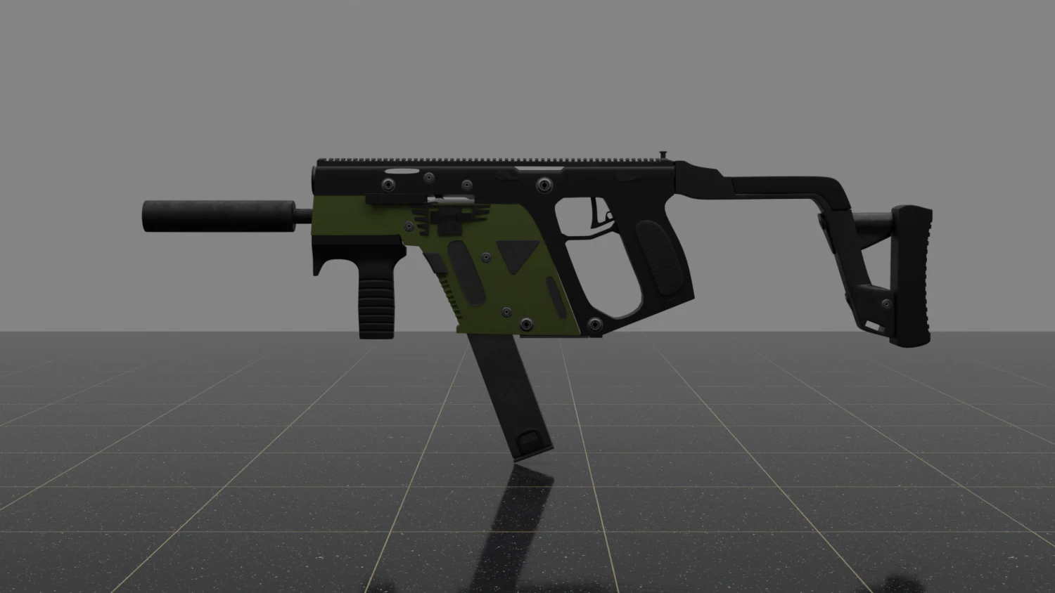 КРИСС Вектор 3D Модель .c4d .max .obj .3ds .fbx .stl .blend 
