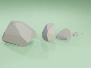 Set medievale in polietilene basso Modello 3D