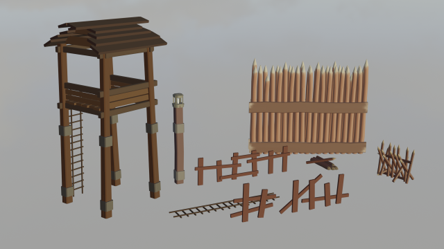 MEDIEVAL FANTASY COLLECTION 3D Модель .c4d .max .obj .3ds .fbx .stl .blend 