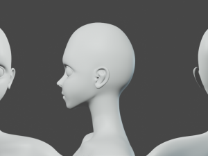 3D characteryoung man base mesh 3D 模型