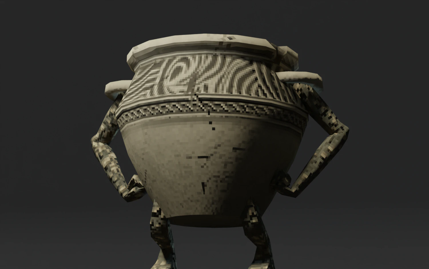 Alexander Elden Ring Pixel Art Low Poly Model 3D Model .c4d .max .obj .3ds .fbx .stl .blend 