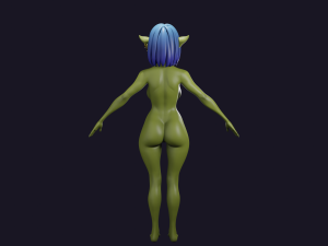Goblin Girl Basemesh 3D मॉडल